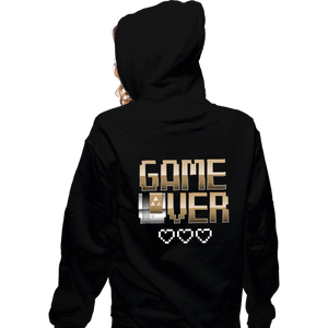 Shirts Zippered Hoodies, Unisex / Small / Black Game Over