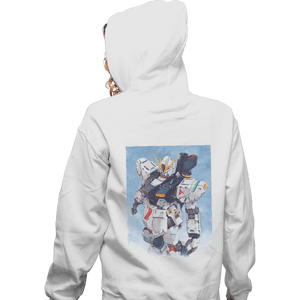 Shirts Zippered Hoodies, Unisex / Small / White Nu Watercolor
