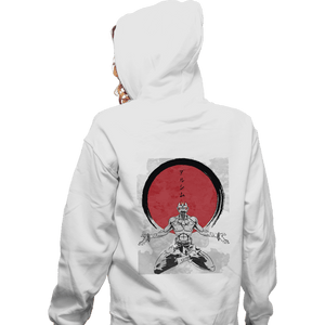 Shirts Zippered Hoodies, Unisex / Small / White Dhalsim Zen