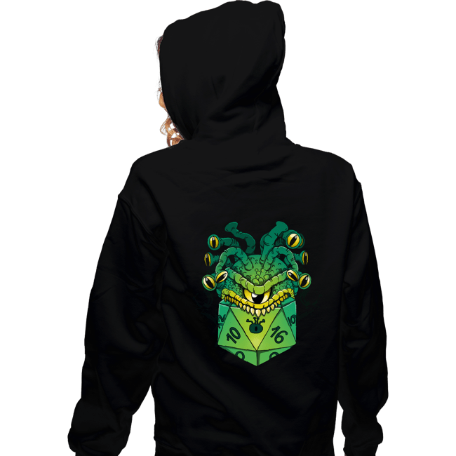 Secret_Shirts Zippered Hoodies, Unisex / Small / Black Monster Dice