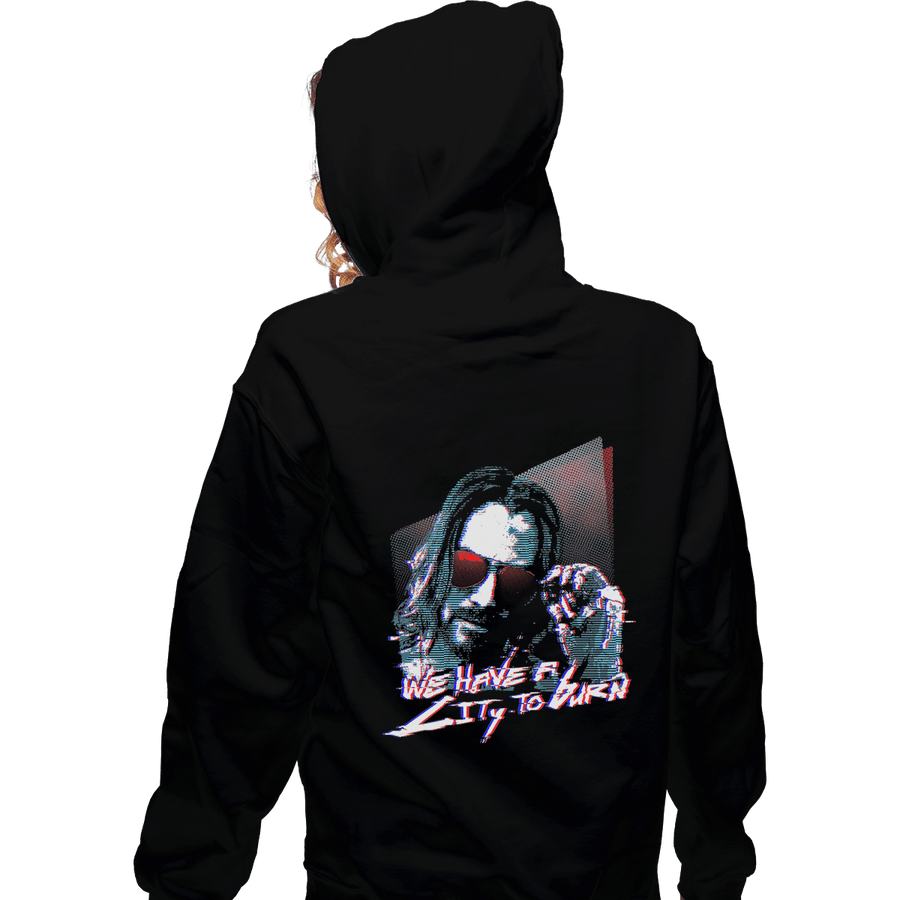 Shirts Zippered Hoodies, Unisex / Small / Black City To Burn Down