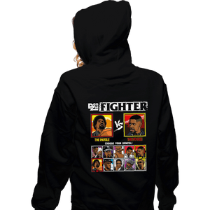 Secret_Shirts Zippered Hoodies, Unisex / Small / Black Denzel Fighter