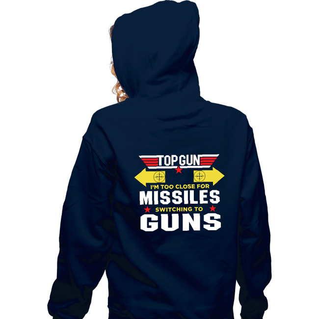 Shirts Zippered Hoodies, Unisex / Small / Navy Switching To Guns