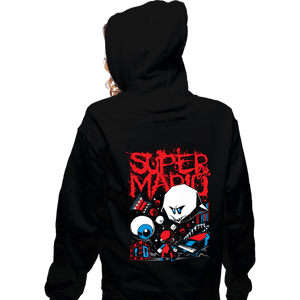 Daily_Deal_Shirts Zippered Hoodies, Unisex / Small / Black Haunted House