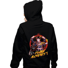 Load image into Gallery viewer, Shirts Pullover Hoodies, Unisex / Small / Black Flame Alchemist
