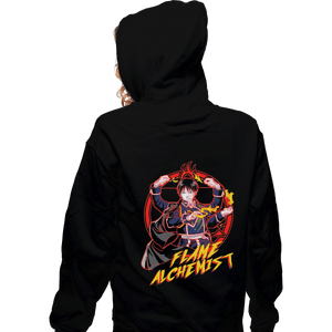 Shirts Pullover Hoodies, Unisex / Small / Black Flame Alchemist