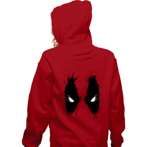 Shirts Zippered Hoodies, Unisex / Small / Red Splatter Merc