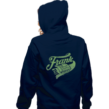 Load image into Gallery viewer, Shirts Zippered Hoodies, Unisex / Small / Navy Frank the Tank
