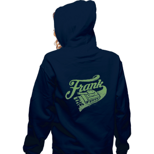 Shirts Zippered Hoodies, Unisex / Small / Navy Frank the Tank