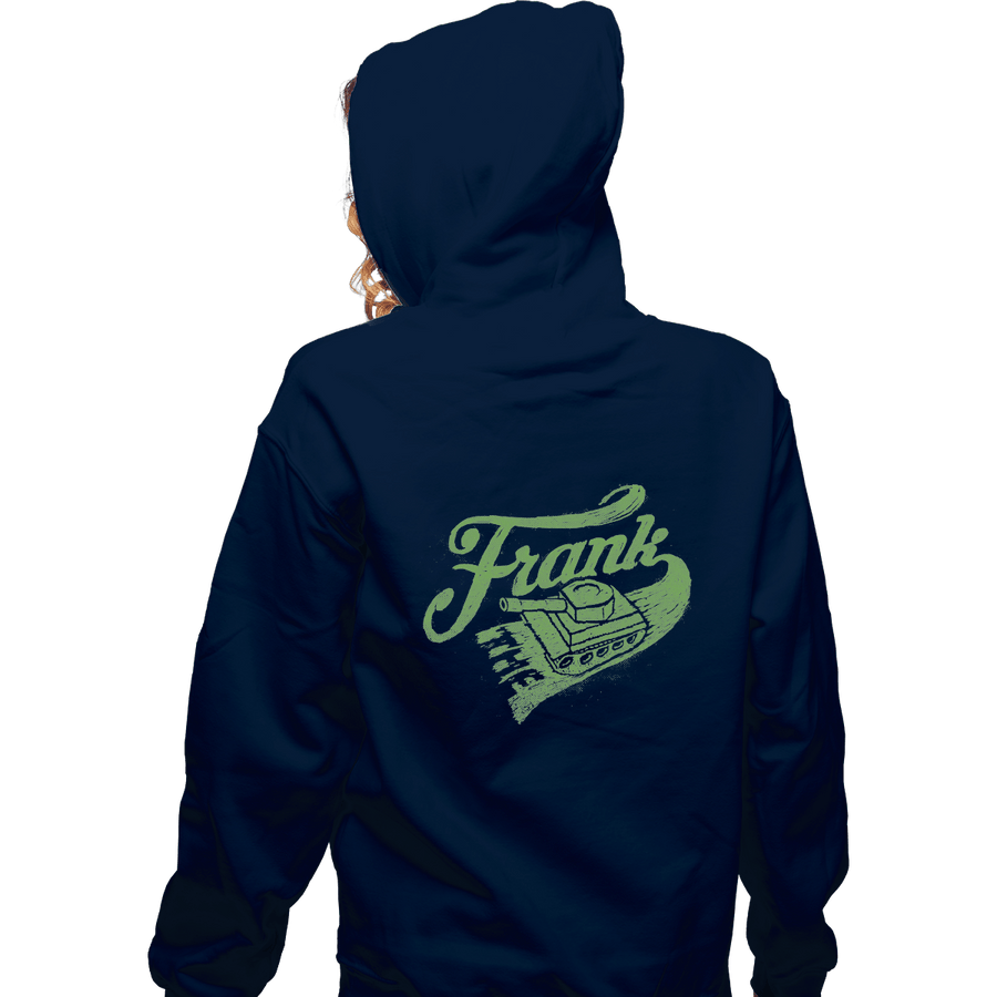 Shirts Zippered Hoodies, Unisex / Small / Navy Frank the Tank