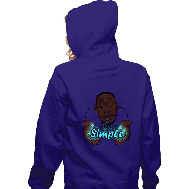 Shirts Zippered Hoodies, Unisex / Small / Violet Keep It Simple