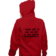 Load image into Gallery viewer, Daily_Deal_Shirts Zippered Hoodies, Unisex / Small / Red Lucky Red Shirt
