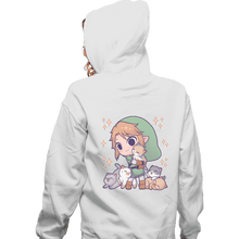 Load image into Gallery viewer, Daily_Deal_Shirts Zippered Hoodies, Unisex / Small / White Twilight Kittens
