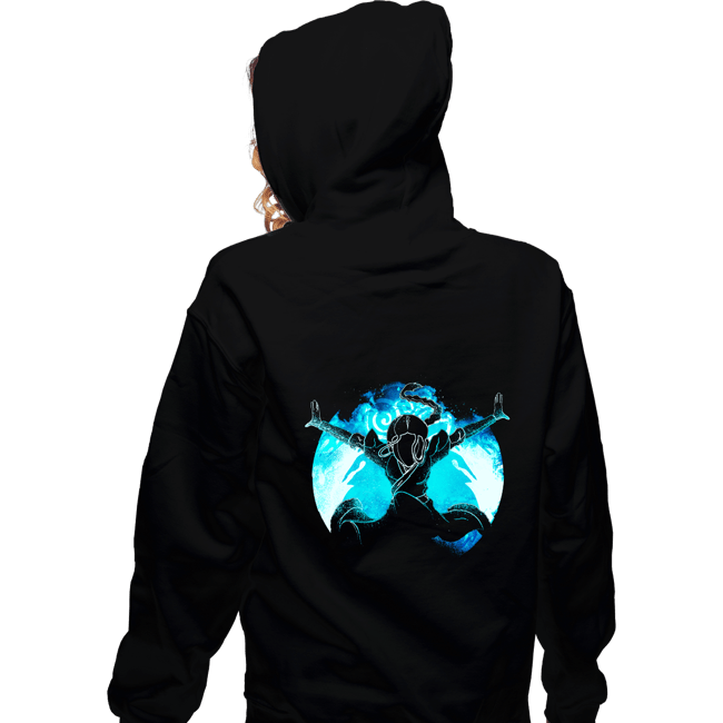 Daily_Deal_Shirts Zippered Hoodies, Unisex / Small / Black Water Bender Orb