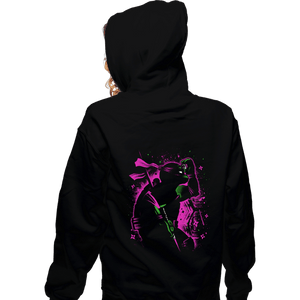 Daily_Deal_Shirts Zippered Hoodies, Unisex / Small / Black Intellectual Ninja