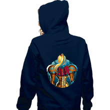 Load image into Gallery viewer, Daily_Deal_Shirts Zippered Hoodies, Unisex / Small / Navy Galactic Autumn
