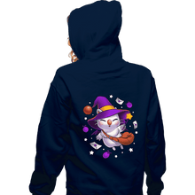 Load image into Gallery viewer, Shirts Zippered Hoodies, Unisex / Small / Navy Moogle Witch
