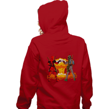 Load image into Gallery viewer, Secret_Shirts Zippered Hoodies, Unisex / Small / Red Epic Bro Fist Secret Sale

