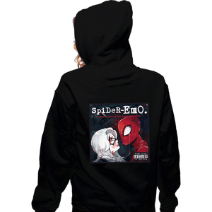 Secret_Shirts Zippered Hoodies, Unisex / Small / Black Spider-emo