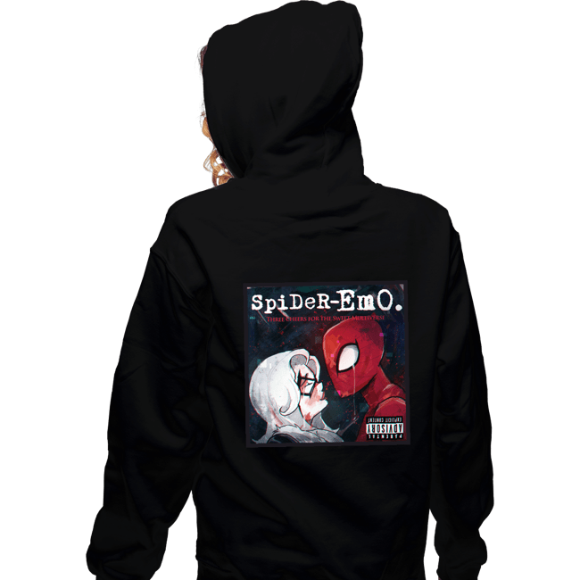 Secret_Shirts Zippered Hoodies, Unisex / Small / Black Spider-emo