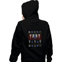 Load image into Gallery viewer, Shirts Zippered Hoodies, Unisex / Small / Black Christmas On The Dark Side
