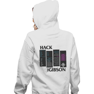 Shirts Zippered Hoodies, Unisex / Small / White Hack The Gibson