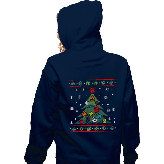 Shirts Zippered Hoodies, Unisex / Small / Navy Ugly RPG Christmas Shirt