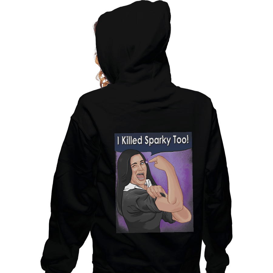 Secret_Shirts Zippered Hoodies, Unisex / Small / Black Sparky Too!