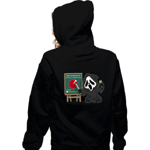 Daily_Deal_Shirts Zippered Hoodies, Unisex / Small / Black Ghostface Chart