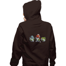 Load image into Gallery viewer, Shirts Zippered Hoodies, Unisex / Small / Dark Chocolate Start With Yoshi
