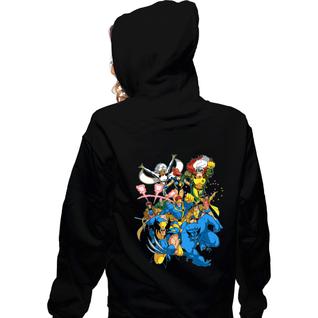Secret_Shirts Zippered Hoodies, Unisex / Small / Black 90's Mutants