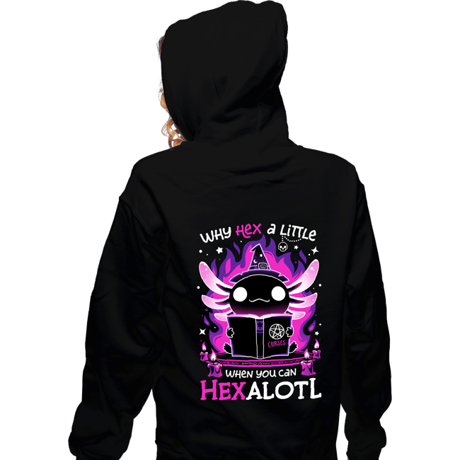 Daily_Deal_Shirts Zippered Hoodies, Unisex / Small / Black Axolotl Witching Hour