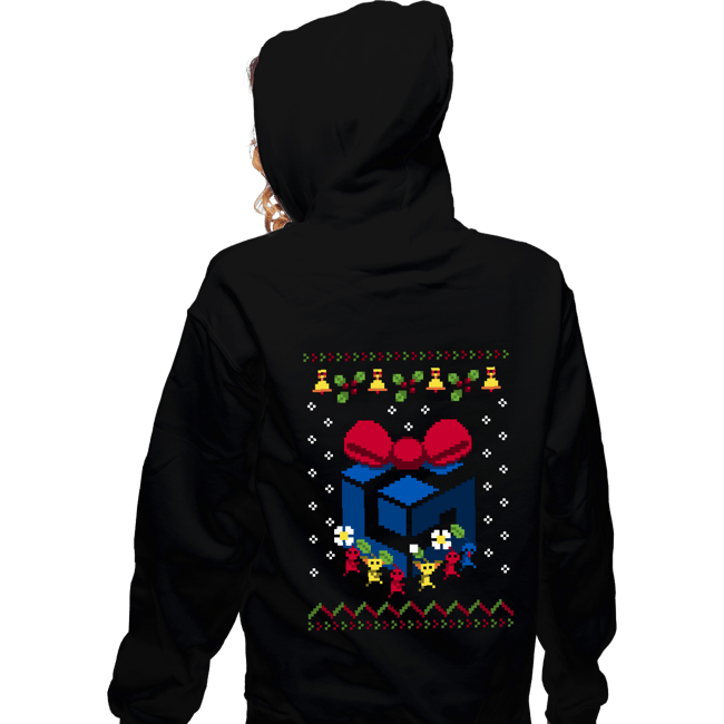 Daily_Deal_Shirts Zippered Hoodies, Unisex / Small / Black Ugly Cube