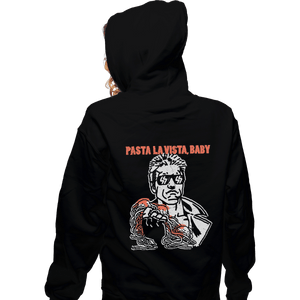 Shirts Zippered Hoodies, Unisex / Small / Black Pasta La Vista