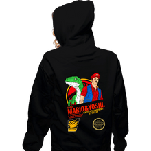 Load image into Gallery viewer, Daily_Deal_Shirts Zippered Hoodies, Unisex / Small / Black Jurassic Bros
