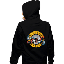 Load image into Gallery viewer, Daily_Deal_Shirts Zippered Hoodies, Unisex / Small / Black Sabers N Forces

