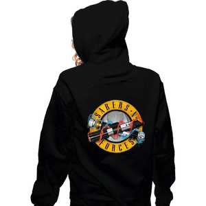 Daily_Deal_Shirts Zippered Hoodies, Unisex / Small / Black Sabers N Forces