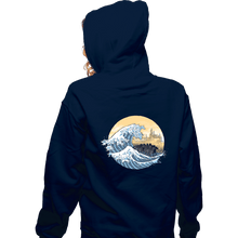 Load image into Gallery viewer, Daily_Deal_Shirts Zippered Hoodies, Unisex / Small / Navy The Great Wave of the Ringwraiths
