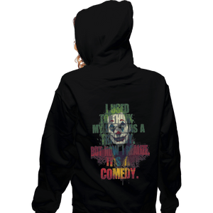 Shirts Zippered Hoodies, Unisex / Small / Black Tragedy Comedy