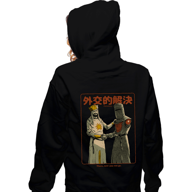 Daily_Deal_Shirts Zippered Hoodies, Unisex / Small / Black Medieval Diplomacy