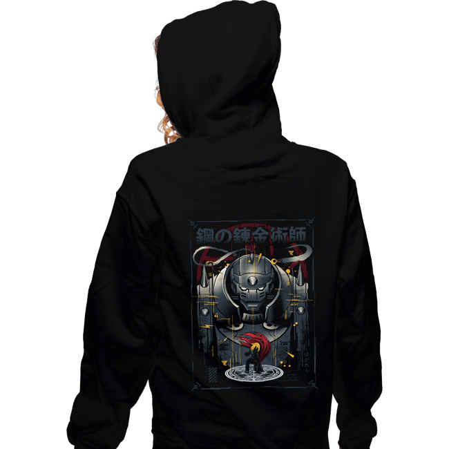 Secret_Shirts Zippered Hoodies, Unisex / Small / Black The Armored Alchemist
