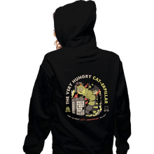 Load image into Gallery viewer, Secret_Shirts Zippered Hoodies, Unisex / Small / Black A Very Hungry Cat-Erpillar
