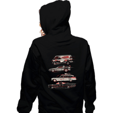 Load image into Gallery viewer, Daily_Deal_Shirts Zippered Hoodies, Unisex / Small / Black Race To Save The Day

