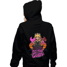Load image into Gallery viewer, Shirts Zippered Hoodies, Unisex / Small / Black Bow To The Queen
