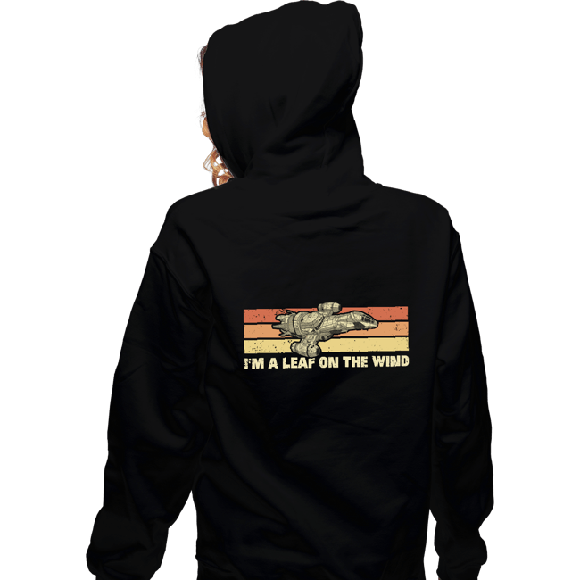 Daily_Deal_Shirts Zippered Hoodies, Unisex / Small / Black Vintage Leaf
