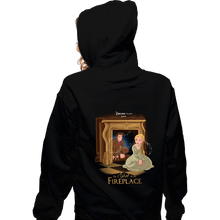 Load image into Gallery viewer, Shirts Zippered Hoodies, Unisex / Small / Black The Girl In The Fireplace
