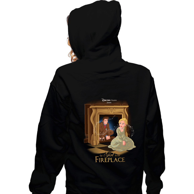Shirts Zippered Hoodies, Unisex / Small / Black The Girl In The Fireplace