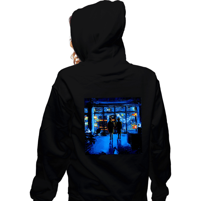 Daily_Deal_Shirts Zippered Hoodies, Unisex / Small / Black Van Gogh Never Watched The World Burn