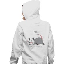 Load image into Gallery viewer, Secret_Shirts Zippered Hoodies, Unisex / Small / White Mood Possum Secret Sale
