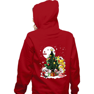 Daily_Deal_Shirts Zippered Hoodies, Unisex / Small / Red Super Christmas